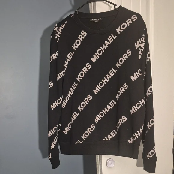 Michael Kors Black and White Logo Sweatshirt - Picture 1 of 2